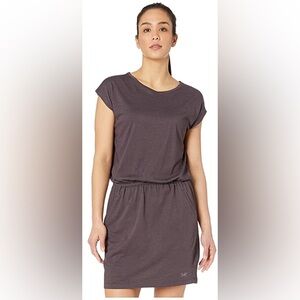 Arc'teryx Women's Ardena Short Sleeve Mini Cotton Blend Outdoor Travel Dress S